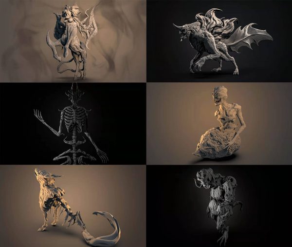 三维模型制作、数字雕刻 津黑展示1